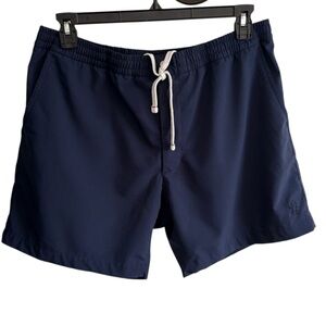 Polo Ralph Lauren Men's Navy Lined Swim Shorts 6” inseam Pony Logo Shorts, XL